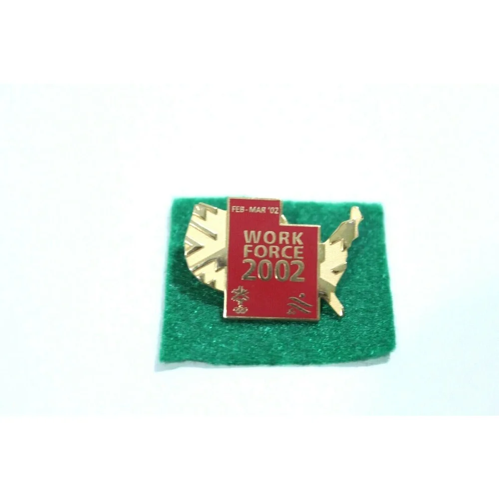 2002 Salt Lake City Olympic Work Force Training Lapel Hat Pin New